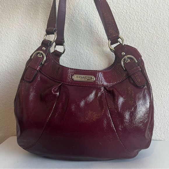 COACH Red Wine Burgundy Ashley SoHo Shoulder Bag Maggie Edie Phoebe 19705 - Picture 1 of 13